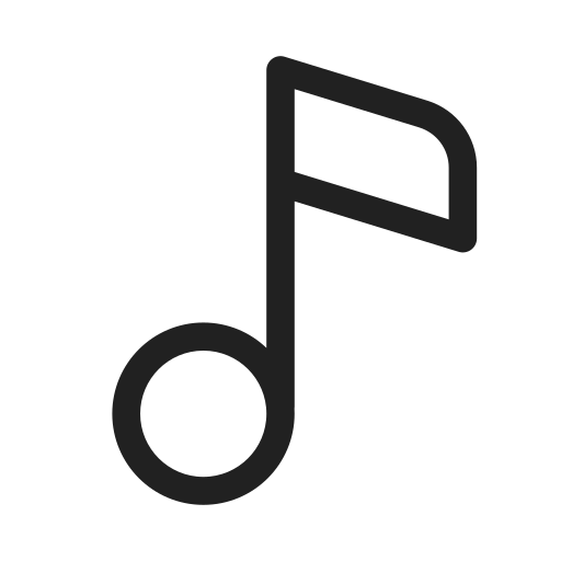 Ic, fluent, music, note, 1, regular icon - Free download