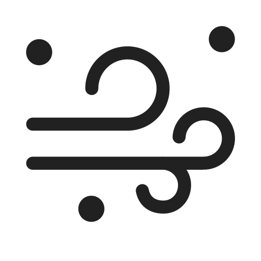 Ic, fluent, weather, blowing, snow, regular icon - Free download
