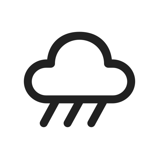 Ic, fluent, weather, rain, regular icon - Free download