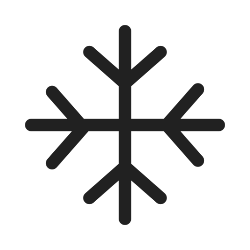 Ic, fluent, weather, snowflake, regular icon - Free download