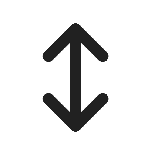Ic, fluent, arrow, bidirectional, up, down, filled icon - Free download