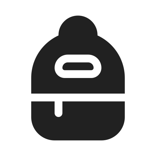 Ic, fluent, backpack, filled icon - Free download