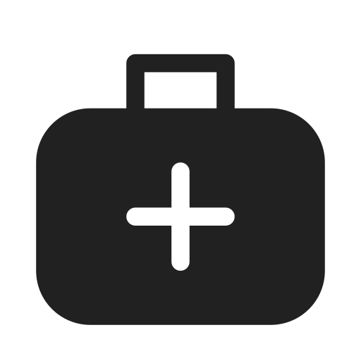Ic, fluent, briefcase, medical, filled icon - Free download