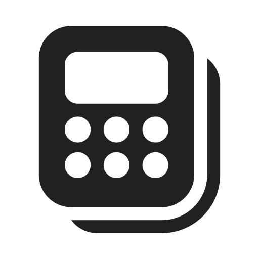 Ic, fluent, calculator, multiple, filled icon - Free download