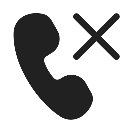 Ic, fluent, call, dismiss, filled icon - Free download
