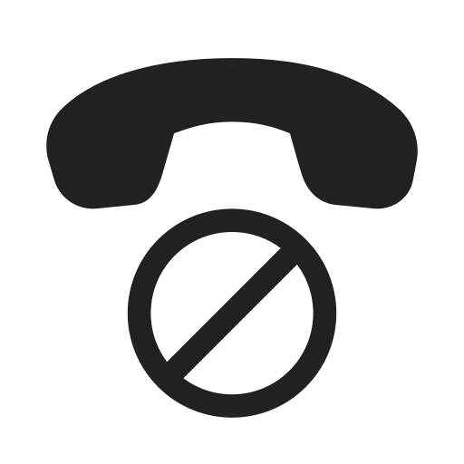 Ic, fluent, call, prohibited, filled icon - Free download