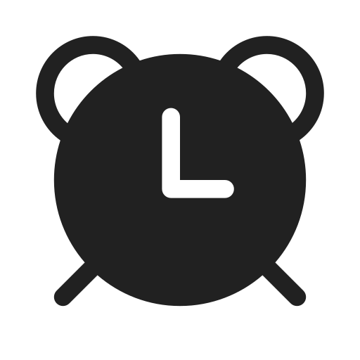 Ic, fluent, clock, alarm, filled icon - Free download