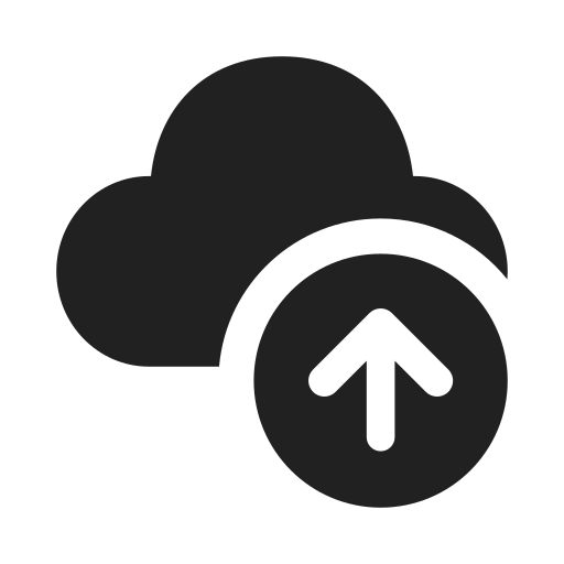 Ic, fluent, cloud, arrow, up, filled icon - Free download