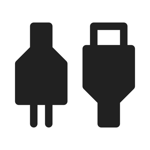 Ic, fluent, connector, filled icon - Free download