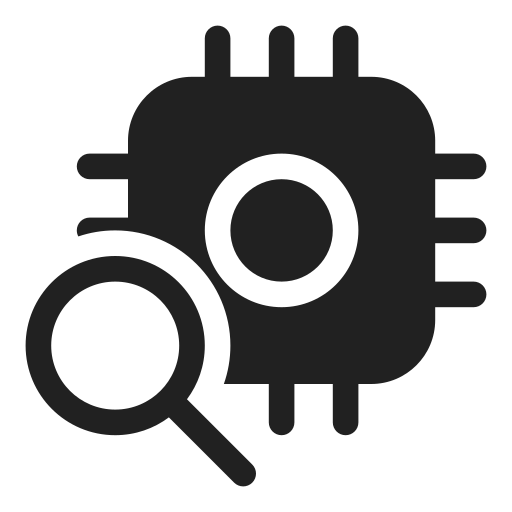 Ic, fluent, developer, board, search, filled icon - Free download