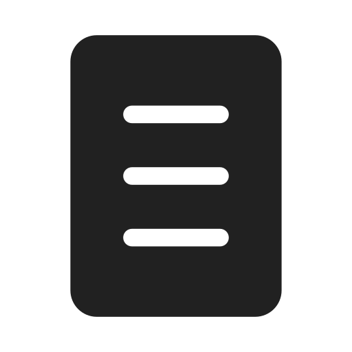 Ic, fluent, document, one, page, filled icon - Free download