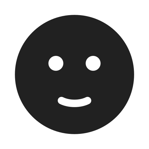 Ic, fluent, emoji, smile, slight, filled icon - Free download