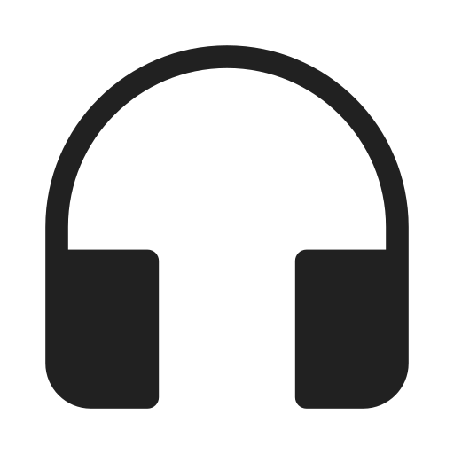 Ic, fluent, headphones, filled icon - Free download