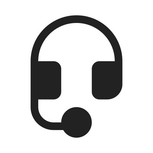Ic, fluent, headset, filled icon - Free download
