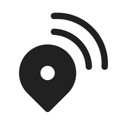 Ic, fluent, location, live, filled icon - Free download