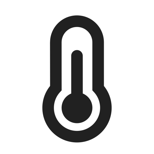 Ic, fluent, temperature, filled icon - Free download