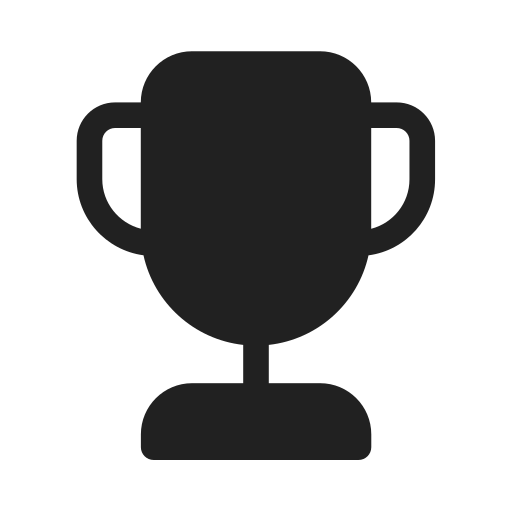 Ic, fluent, trophy, filled icon - Free download