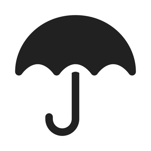 Ic, fluent, umbrella, filled icon - Free download