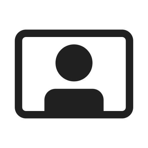 Ic, fluent, video, person, filled icon - Free download