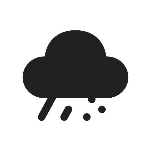 Ic, fluent, weather, rain, snow, filled icon - Free download