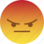 angry, emoji, flat face, mad, rage, react, taunt 