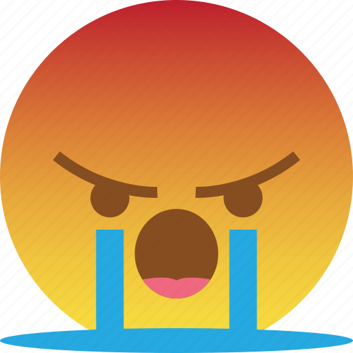 Angry, cry, emoji, mad, rage, react, taunt icon - Download on Iconfinder