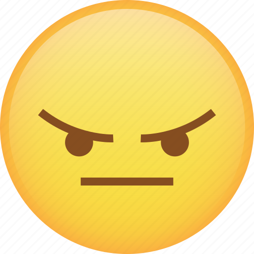Angry, emoji, flat face, mad, rage, react, taunt icon - Download on Iconfinder