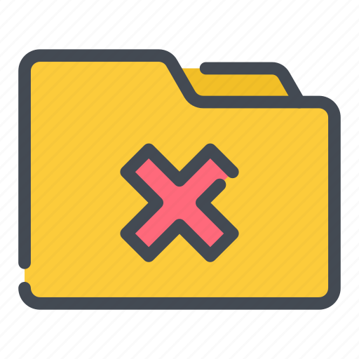 Archive, cross, delete, document, file, folder, remove icon - Download on Iconfinder