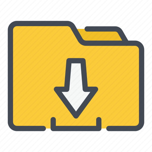 Archive, arrow, document, download, file, folder, import icon - Download on Iconfinder