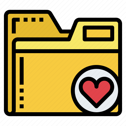Favorite, heart, folder, file, document, archive icon - Download on Iconfinder