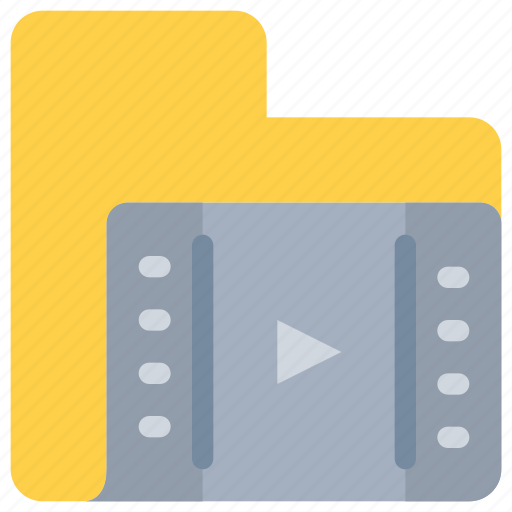 Data, document, folder, media, movie, video icon - Download on Iconfinder