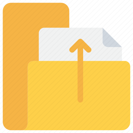 Arrow, business, data, document, file, folder, upload icon - Download on Iconfinder