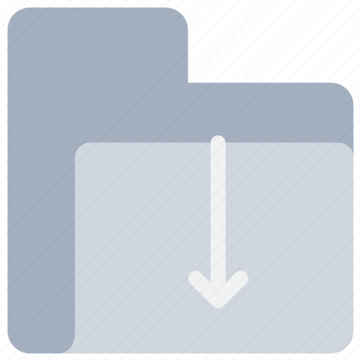 Arrow, data, document, download, folder icon - Download on Iconfinder