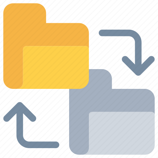 Arrow, data, document, exchange, folder, sharing icon - Download on Iconfinder