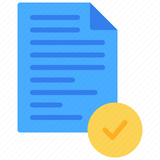 Check, checklist, document, file, mark, verified icon - Download on Iconfinder