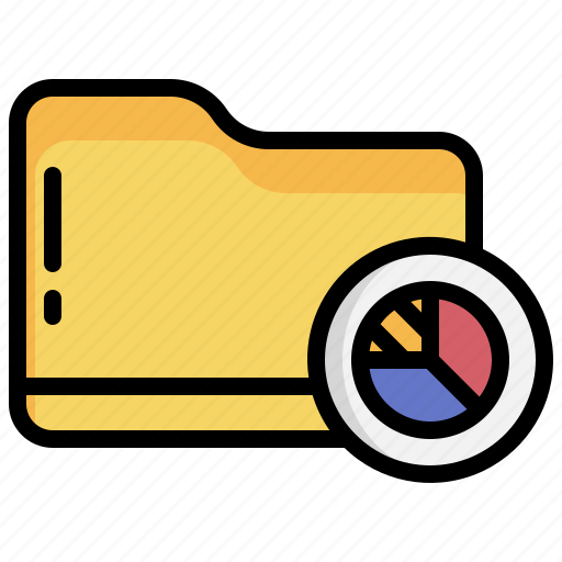 Analytics, diagram, pie, chart, statistics, folder icon - Download on Iconfinder