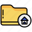house, home, folder, file 