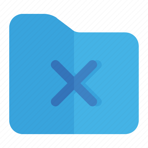 Cancel, delete, file, folder, remove, storage icon - Download on Iconfinder