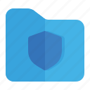 folder, secure, security, shield