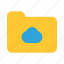 folder, 1, flat, cloud 
