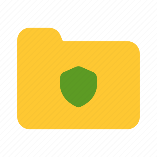 Folder, 1, flat, protected icon - Download on Iconfinder