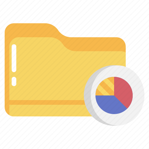 Analytics, diagram, pie, chart, statistics, folder icon - Download on Iconfinder