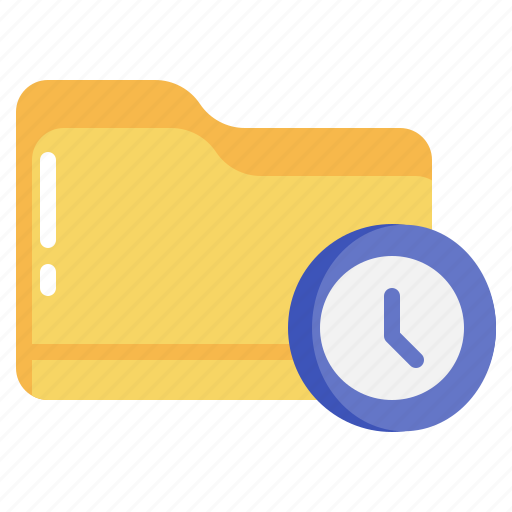 Clock, time, folder, file icon - Download on Iconfinder