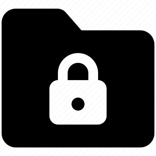 Folder, document, storage, lock, password, security icon - Download on Iconfinder