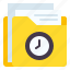 folder, file, document, clock, timer, time, data 