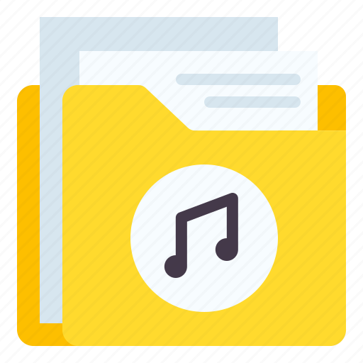 Folder, file, document, music, sound, multimedia, album icon - Download on Iconfinder