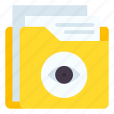 folder, file, document, view, eye, search, data