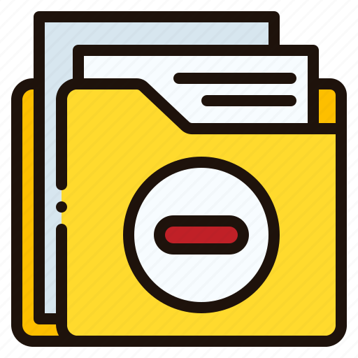 Folder, file, document, delete, minus, data, storage icon - Download on Iconfinder