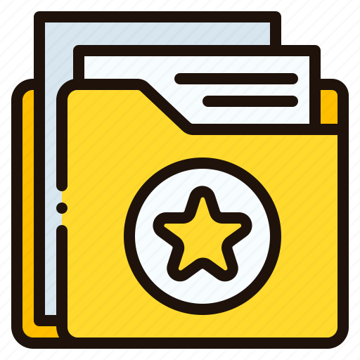Folder, file, document, favorite, star, rate, like icon - Download on Iconfinder