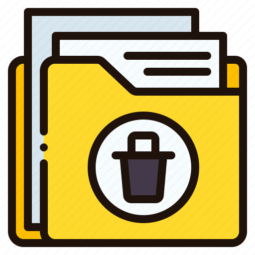 Folder, file, document, trash, delete, data, storage icon - Download on Iconfinder